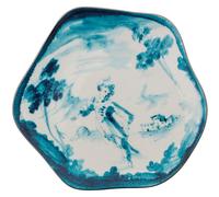 Plato de postre DIESEL CLASSICS ON ACID FIORENTINO 21 cm, azul, porcelana, Seletti