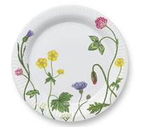 Plato de postre HAMMERSHOI SUMMER - WILD FLOWERS 22 cm, blanco, porcelana, Kähler