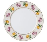Plato de postre Idyllia, Porcelana, Motivo de impresión de cristal, limón y lirio, Multicolor OS