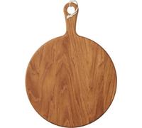 Plato de servicio de madera marrón, 38x31 cm, de roble