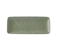 Plato de servir GREEN FADE 29,5 x 12 cm, rectángulo, verde, MIJ