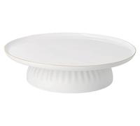 Plato de servir Räder con borde dorado, color blanco