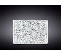 Plato de servir Wilmax, 23,5 x 17 cm, color verde oliva, juego de 2 unidades, modelo WL-671551/A2