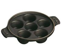Plato/fuente para caracoles de hierro fundido con 6 cavidades Staub