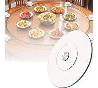 Plato giratorio transparente Lar Lazy Susan de 60 cm, 80 cm, 90 cm, para mesa de comedor, mesa giratoria redonda, perfecta para fiestas y reuniones familiares (50 cm)