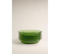 Plato hondo Duralex® vidrio color verde (Pack 4) VERDE M