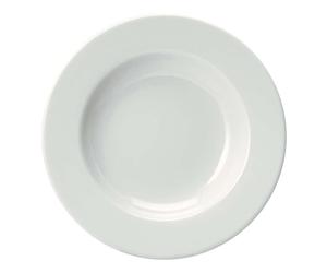 Plato Hondo Ischia Blanco Porcelana Ø 23 Cm Saturnia | Platos Restaurante