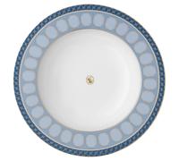 Plato hondo Signum, Porcelana, Azul OS
