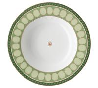 Plato hondo Signum, Porcelana, Verde OS