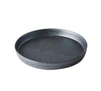 Plato llano con bordes altos CRAFT 26 cm, negro, MIJ