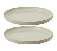 Plato llano EMMA 24 cm, juego de 2 piezas, gris, gres, Stelton