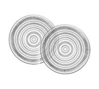 Plato llano ETHNO 28 cm, juego de 2 piezas, vidrio, Nachtmann