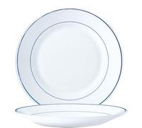 Plato llano para restaurante, diámetro de 15,5 cm, juego de 6 unidades