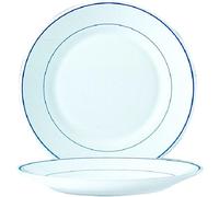 Plato llano para restaurante, diámetro de 23,5 cm, juego de 6 unidades