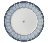Plato llano Signum, Porcelana, Azul OS