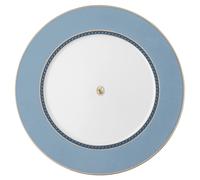 Plato llano Signum, Porcelana, Azul OS