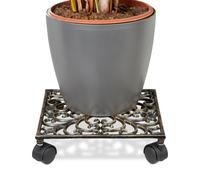 Plato macetas carro para plantas mesa con ruedas soporte decorativo 4 ruedas