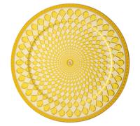 Plato ovalado Signum, Porcelana, Amarillo OS