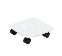 Plato Para Maceta Con Ruedas Soportes for Plantas Planta Al Aire Libre | Bandeja móvil for maceta de plantas con carro móvil con ruedas for plantas pesadas en interiores(White)