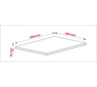 Plato para mueble de baño, color: , dimensiones: 60 x 45 x 1,6 cm