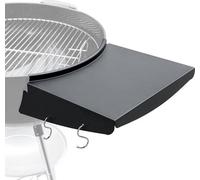 Plato para parrilla de 57 cm para barbacoas Weber Master Touch y modelos esféricos originales – Reemplaza la superficie de apoyo lateral – Mesa para parrilla de acero para exteriores – Plegable – Acce