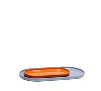 Plato para Servir Amare, Juego de 2, Azul Claro/ Naranja