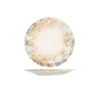 Plato Plano 27Cm Porcelana, Modelo Eris, H&H, Multicolor