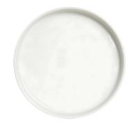 Plato Plano Oslo Blanco Nórdico Redondo En Porcelana Ø 28 Cm - Saturnia