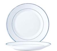 Plato plano para restaurante, diámetro de 25,4 cm, juego de 6 unidades