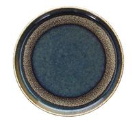 Plato Plano Tognana Bloom Edge Azul Marrón Porcelana 17cm Pan Restaurante