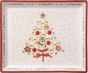 Plato rectangular para pastelería de invierno, tamaño pequeño: 274 x 227 x 27 mm | Villeroy & Boch | N.º de artículo: 1486122856 | EAN: 4003686289079
