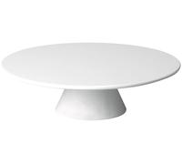 Plato redondo para tartas, de melamina, apilable, diámetro 31 cm, color blanco