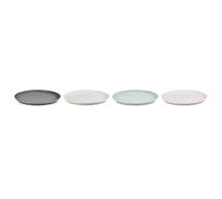 Platos Cerámicos Esmaltados de Colección Coupe por Le Creuset - Juego de 4 Piezas de Alta Calidad con Diseño Moderno y Líneas Suaves, Ideal para Servir y Regalar