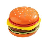 Platos De Aperitivo - Platos De Postre Para Hamburguesas, Juego De Vajilla De Cerámica Apilable De 6 Niveles, Lindos Platoss Pequeños Con Forma De Hamburguesa Para Servir Aperitivos En La Cocina | Reg