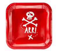 Platos de papel de Piratas de 20 cm - PartyDeco - 6 unidades
