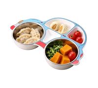 Platos divididos para niños Acero inoxidable desmontable lavable con forma | plato de comida para almuerzo escolar infantil Para peques, preescolares, alumnos de jardín de infancia, niños