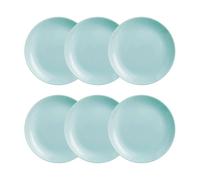 Platos Diwali de Luminarc - Juego de 6 - Vidrio Opal en Colores Vivos - Diseños para Mesa Completa