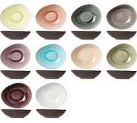 Platos hondos de diseño moderno y prácticos, ideales para comida callejera, de 19,5 x 16 x 5 cm – paquete de 10 unidades