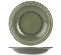 Platos hondos/platos para pasta, estilo bistro, color verde "Thyme", diámetro 26 cm, juego de 6 unidades