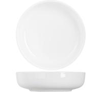 Platos hondos / Platos para pasta Moon White, diseño moderno, diámetro 19 cm, juego de 4 unidades