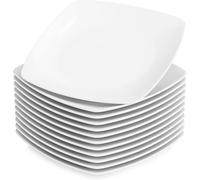 Platos llanos de porcelana, juego de 12, 12 piezas