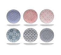 Platos para el desayuno Delirio, prácticos y modernos, diámetro 19 cm, juego de 6 unidades