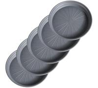 Platos para Macetas Interior Exterior PP Grueso, Bandeja Plantas, 5 Pzas | Bandeja de Goteo para Plantas Redonda Resistente para Jardín, Patio, Hogar(Gray,15.3x2.3cm/6x0.9in)