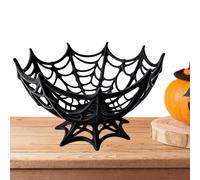 Platos para Servir Halloween Plato Decorativo Reutilizable Telaraña Truco o | Cesta Halloween Infantil Para Niños Chicos Equipo Cumpleaños Juego Colegio Temporada Fiesta Casa Fiesta Aula