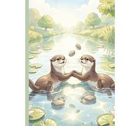 Playful Otter Ruled Notebook 5x7 Compact Writing Journal with 100 Pages: A portable companion for daily journaling, and creative ideas on the go, Small Nature Diary for Notes