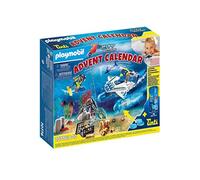 PLAYMOBIL Calendario de Adviento 70776 Misión Policial de Buceo diversión en el baño, A Partir de 4 años