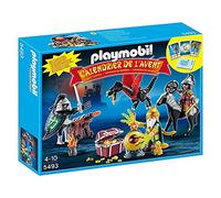 PLAYMOBIL - Calendario de Adviento Batalla del Tesoro del Dragón, Color Multicolor (5493)