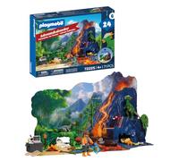 PLAYMOBIL | Dinos | Calendario de Adviento | Aventura de 24 días con Explorador, Dinosaurios, fósiles y Escenario de Jungla prehistórica | para niños a Partir de 4 años | 72225