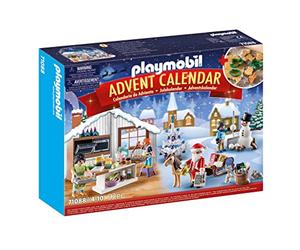 PLAYMOBIL Pastelería Navideña 71088 Calendario de Adviento para niños, horneado navideño con moldes de Galletas, Incluido el horneado de Juguete, Juguetes para niños a Partir de 4 años