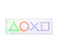 PlayStation Icons LED Neon Light - Producto oficial, luz LED decorativa montable en pared o de pie, accesorios para sala de juegos para gamers